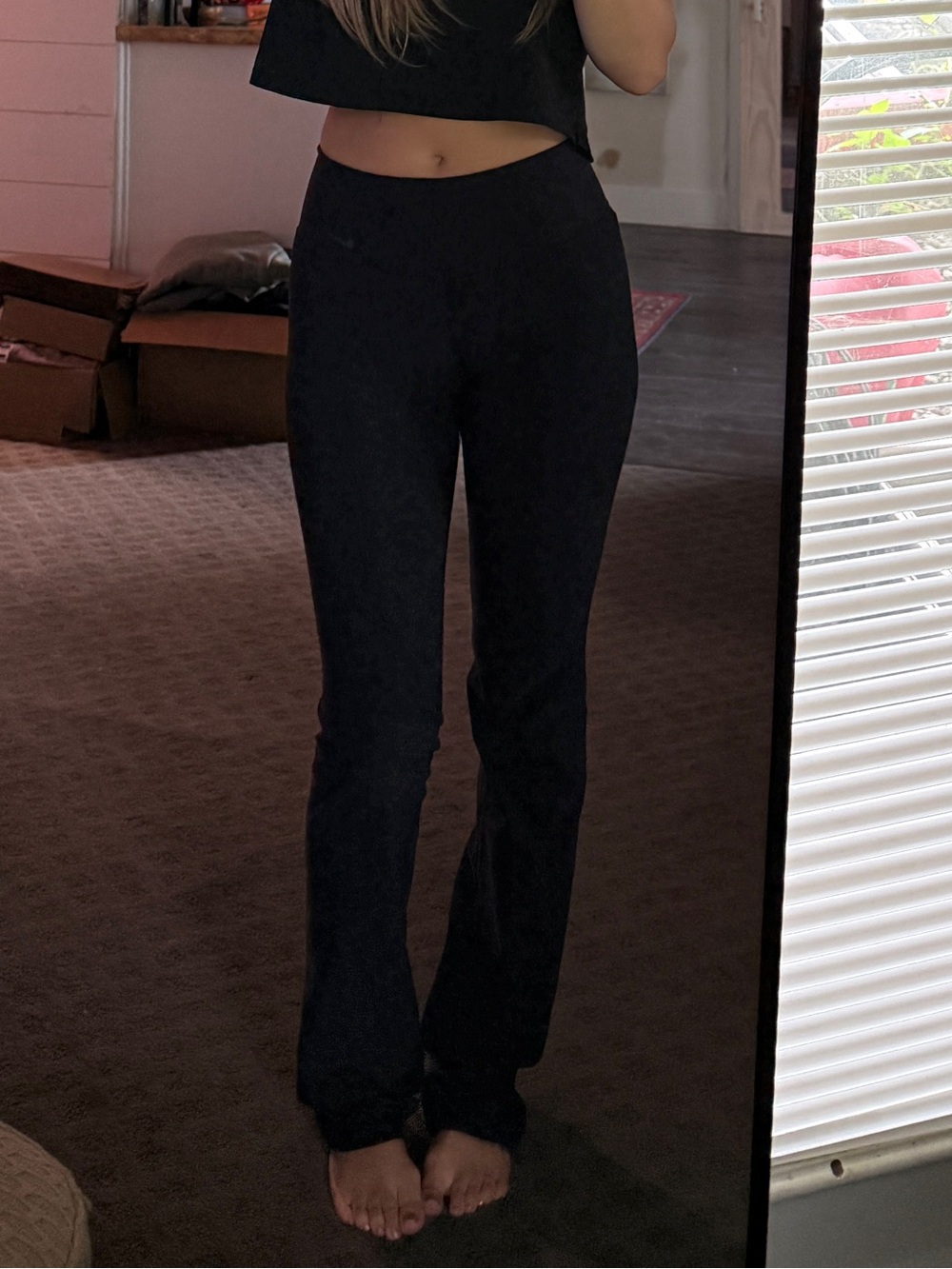 Nike Black High-Rise Flared Pants for Women